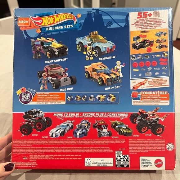 MEGA Hot Wheels Car Customizer Construction Set, Building Toys For Kids Ages 5+ - Picture 3 of 9